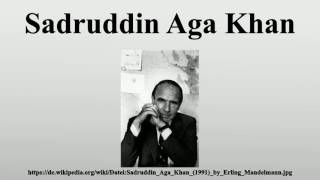 Sadruddin Aga Khan [upl. by Tempest]