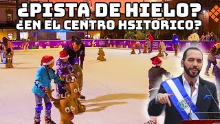 PREPARANDO LA NUEVA PISTA DE HIELO increible viernes de ambiente centro historico [upl. by Samaj]