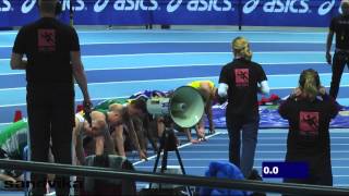 60m heats og semifinaler gutter U20 UM innendørs 2014 [upl. by Abagail]