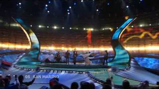 Eurovision 2008 Semi Final 1 05 San Marino Miodio Complice 169 HQ [upl. by Ydnahs684]