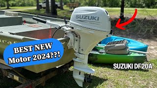 Brand New Suzuki 20 HP Outboard Unboxing amp Install  2024 DF20A [upl. by Eicyaj529]