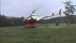 Rotorway Helicopter Takeoff [upl. by Hannahoj]