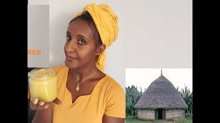 የክትፎ ቂቤ አነጣጠር Ni´tir Qibe äthiopische Würzbutter Ethiopian spice butter [upl. by Baal]