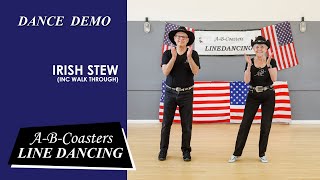 IRISH STEW  Line Dance Demo amp Walk Through [upl. by Deckert836]