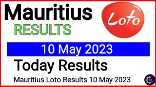 Loto Mauritius Draw Results 10 May 2023  Mauritius Lotto results [upl. by Aleydis]