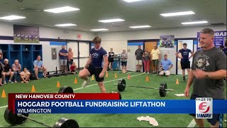 Hoggard High School football team hosts fundraising liftathon [upl. by Ezarras696]