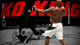 KO KING👑  Every Derrick Lewis Knockout  UFC Edmonton [upl. by Asinla]