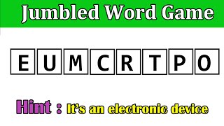 7 Guess the Jumbled Word By Using the Hint  Word Scramble  Puzzles guessthejumbledword jumble [upl. by Devol505]