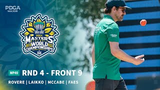 2024 PDGA Masters Disc Golf World Championships  MP40 R4F9  Rovere Laikko McCabe Faes [upl. by Gildea]