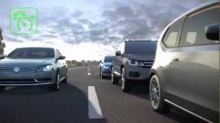 VW Golf 7  Animation Automatische Distanzregelung ACC 2013 [upl. by Tala]