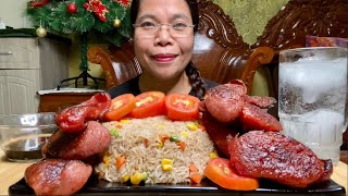 PORK amp CHICKEN HAMONADONG LONGGANISA  MUKBANG PHILIPPINES  MUKBANG ASMR [upl. by Zadack456]