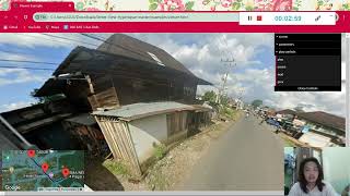 Dzaky Abrar Rasal  StreetView Hyperlapse Track Google Maps [upl. by Adnohsak]