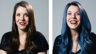 Women Dye Their Hair For The First Time [upl. by Ueih]