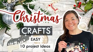 10 CHRISTMAS CRAFT IDEAS  DIY christmassy decorations and gifts BEST [upl. by Pacien]