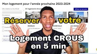 Comment trouver un logement Crous rapidement  faire une réservation Crous [upl. by Ramsdell]