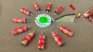 Diwali Lot Unique Flower Crackers Vs Vanitha Green Ground Spinner Vs Chain Reaction  सभी फटेंगे 🤔 [upl. by Pepe]