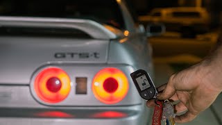 DIY Viper Alarm Install With No Experience  R32 Skyline [upl. by Litch]