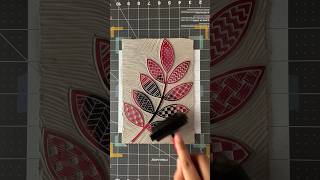 Linocut Art Print ASMR 🔊🌿 satisfying art asmr linocut printmaking artwork linoprint artist [upl. by Roselane]