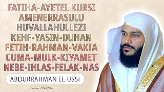 Fatiha Ayetel Kursi Amenerrasulu Kehf Yasin Fetih Vakia Duhan Rahman Cuma Mulk Nebe ihlas Felak Nas [upl. by Nalyr]