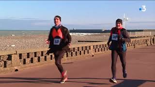 Dieppe  première édition de lurban trail dans les rues de la ville [upl. by Yvan]