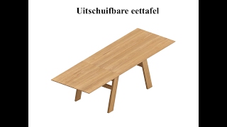 Uitschuifbare eettafel [upl. by Eilojne291]