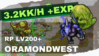 Oramond west  RP200 solo  Tibia Hunting [upl. by Al]