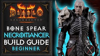 Diablo 2 Resurrected Necromancer Build  Bone Spear Necromancer [upl. by Ahsatin]