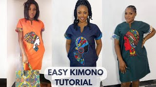 BeginnerFriendly DIY Kimono Dress Pattern Tutorial  StepbyStep Guidequot [upl. by Ynolem]