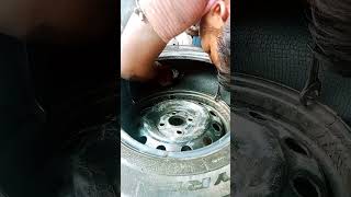 18514 tubeless tyre puncture automobile tyrepuncture machanical repair youtubeshorts [upl. by Hildagarde]