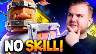 NO SKILL RECRUITS DECK BEATS EVERYONE IN CLASH ROYALE [upl. by Bernie324]