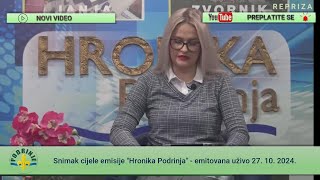 Hronika Podrinja 27102024g [upl. by Roderick]