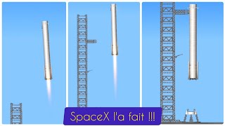 Revivez le rattrapage du Booster Super Heavy par SpaceX  SpaceFlight Simulator [upl. by Zolnay]