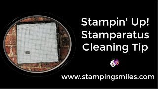 Stampin Up Stamparatus Cleaning Tip [upl. by Cristy470]