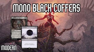 Top 4 Finish w Sheoldred Coffers  Mono Black Coffers  Modern Challenge  MTGO [upl. by Nosnirb688]