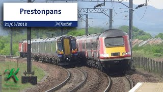 Trains at Prestonpans ECML  21518 [upl. by Edouard]