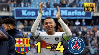 Barcelona vs PSG 1  4 II Highlights amp Goals II Champions League 2024 [upl. by Kosaka]