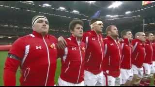 Welsh National Anthem just before Wales beat England 30  3Saturday 16th march 2013 [upl. by Lowndes]