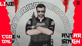 Avtar quot240quot Singh Going 1041 in Bharat RP Sergeant Shit  GTA RP LIVE [upl. by Ahtekal569]