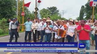 Embajadora de China en Panamá visitó varios distritos de Veraguas [upl. by Ossy]