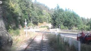 Agrivap  autorail panoramique  Ponts tunnels et montagnes vers Saint Sauveur la SagneAVI [upl. by Eneloc495]