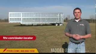 For the Pros  Tour the Semi Livestock Trailer Featherlite Model 8261 [upl. by Arin]