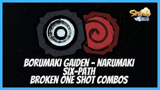 Borumaki Gaiden amp Narumaki SixPATH Broken ONE SHOT COMBOs in Shindo Life [upl. by Lupe]