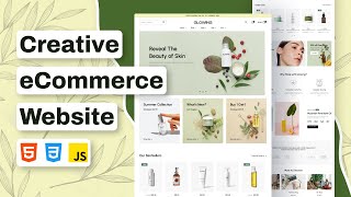 How to Build Creative eCommerce Website Using HTML CSS JavaScript [upl. by Adaynek]