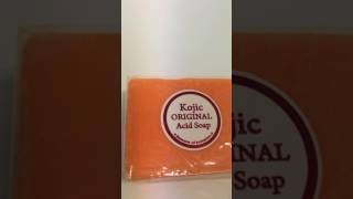 Kojie Kojic Original Acid San Soap Review Unboxing Skin Care [upl. by Suez694]