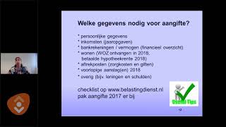 Webinar  Online Belastingaangifte [upl. by Sumner]