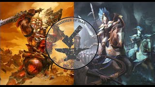 Lumineth RealmLords VS Blades of Khorne  Warhammer Age of Sigmar 4 Battle Report [upl. by Bohman]