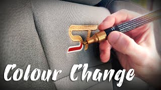 How To Change The Colour of The Stitching In Your Car Textil Fabric Marker  Episode 62 [upl. by Renckens]