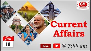 GS WORLD Daily Current Affairs  10Jan2024CurrentAffairs  Current Affairs [upl. by Tol615]