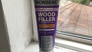 DIY Review Using Wood Filler Ronseal Wood Filler [upl. by Mattheus]