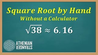 Find Square Root by Hand without Calculator [upl. by Hawkie]